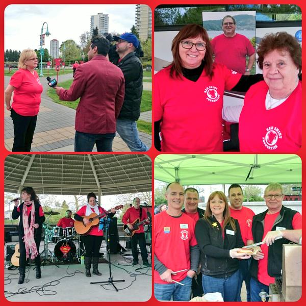 Nanaimo’s first Red Shirt Foundation walk draws huge crowd