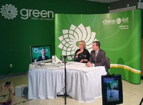 Greens hold international press conference in Nanaimo