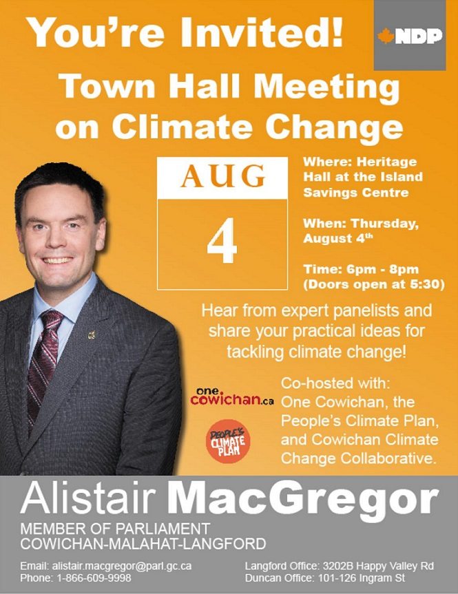 Local MP Hosts Climate Change Discussions