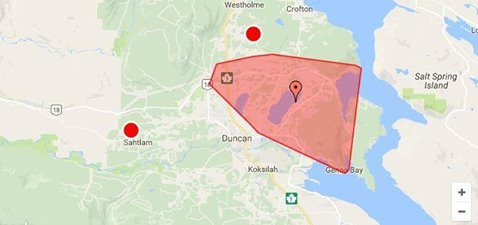 Power Outages Across Cowichan Valley