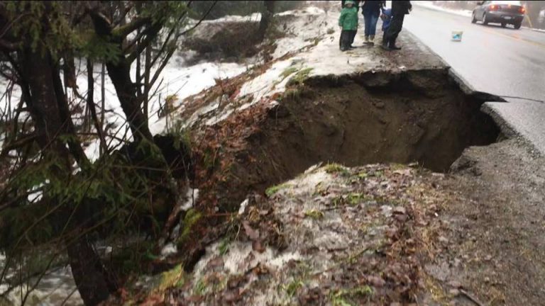 Cowichan Lake Road Under Repair