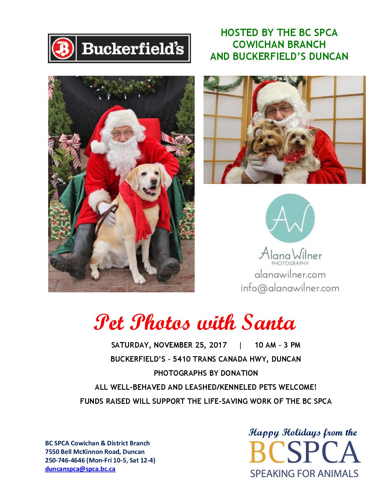 pet photos with santa at buckerfields my cowichan valley now pet photos with santa flyer