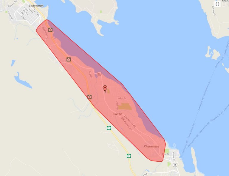 Power Has Been Restored in Ladysmith and Chemainus