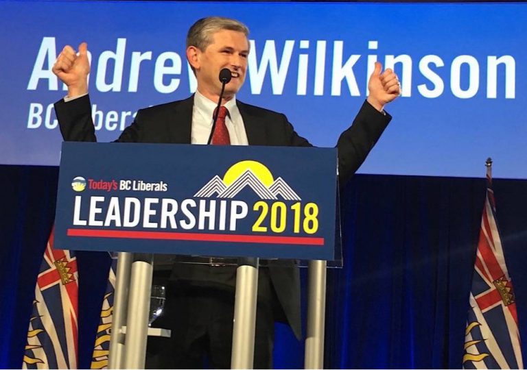 Wilkinson Named Leader of B.C. Liberals
