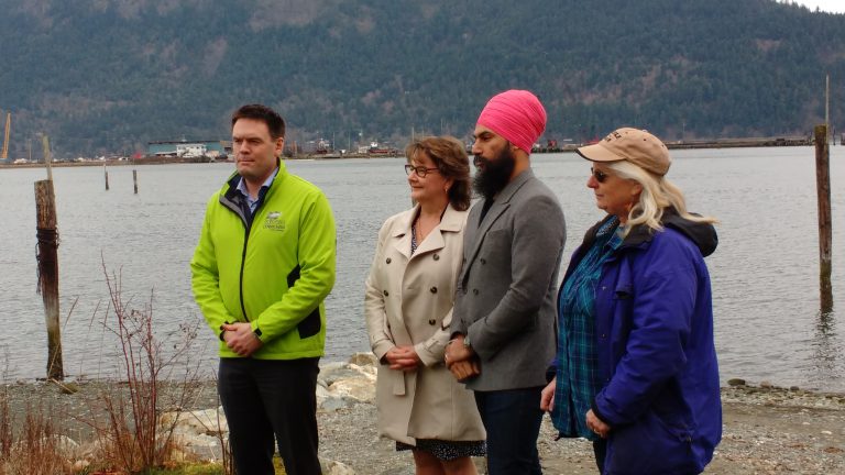 Federal N.D.P. Leader Stops In Cowichan Bay