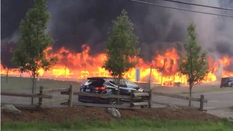 Three Crews Responded to a fire at Mount Brenton Golf Course