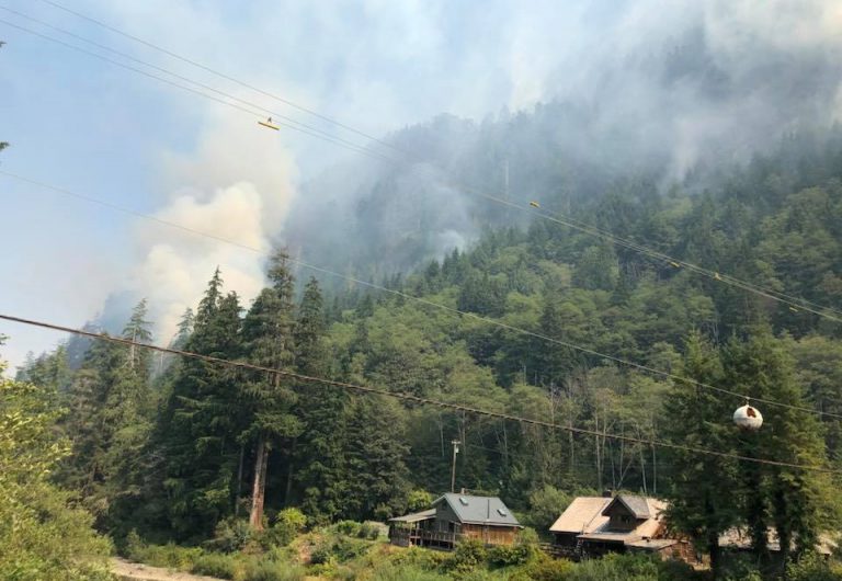 Zeballos wildfire “not an immediate threat”, still burning
