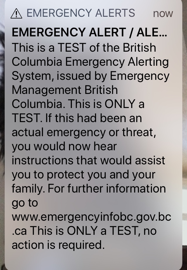 Alert Ready test today