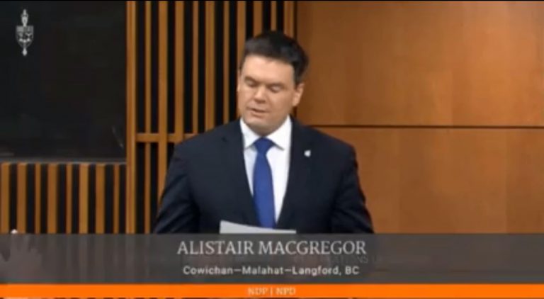 MacGregor raises question about inaction on Pacheedaht Marine Safety Centre