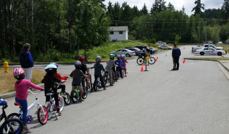 Glenora Elementary School was the site of a Bike Rodeo
