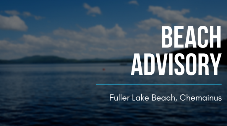 Beach Advisory Issued for Fuller Lake