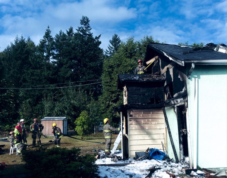 House in Duncan Damaged by Fire