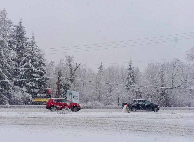 1st Storm of Winter Causes Slippery Roads and Power Outages