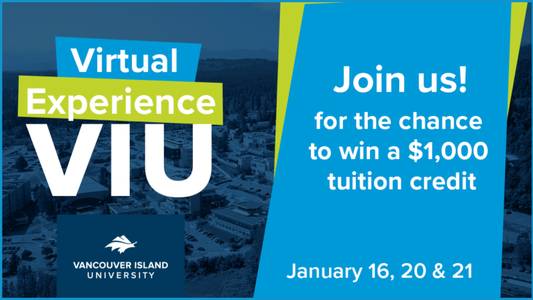 VIU Hosting Three Virtual Open Houses later this month