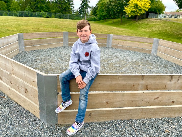 Grade Three Student Making a Difference in the Schoolyards of Chemainus