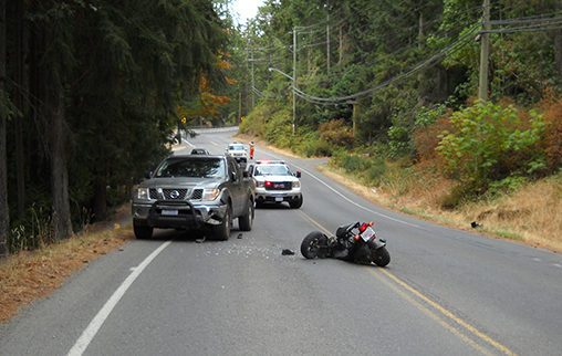 Motorist Airlifted to Hospital After Moped Collision on Salt Spring Island