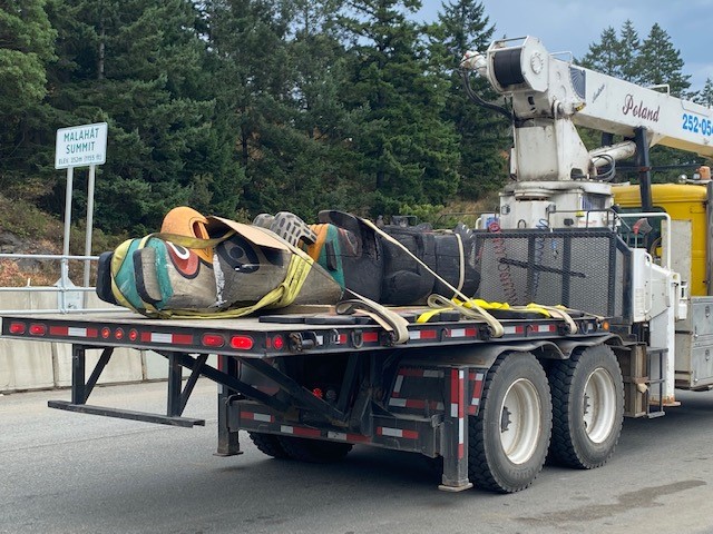 Malahat Lookout Totem Taken Down For Refurbishing After Arson Attempt