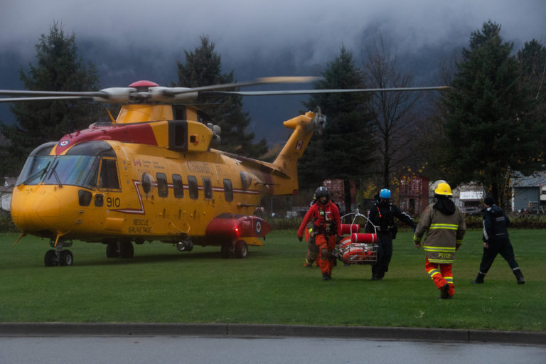442 Squadron rescues more than 300 people from Agassiz landslide