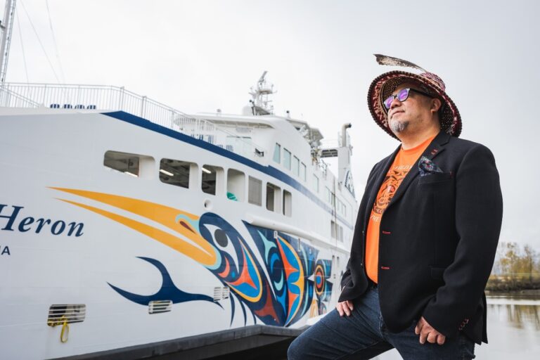 Penelakut First Nation artist’s work revealed on BC Ferries’ Salish Heron