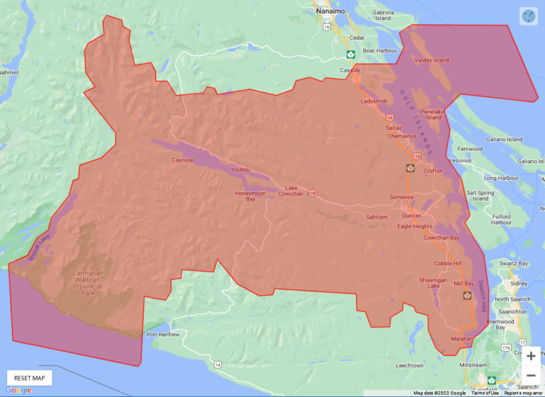 UPDATES: 911 service RESTORED to those on Telus and Koodo in South-Central Vancouver Island
