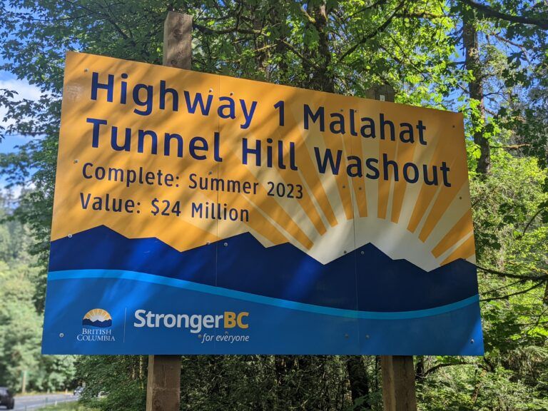 Overnight work starting Monday on the Malahat Drive