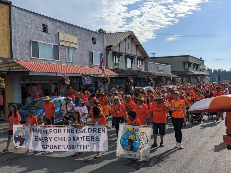 Hundreds show up for March for Children in Chemainus