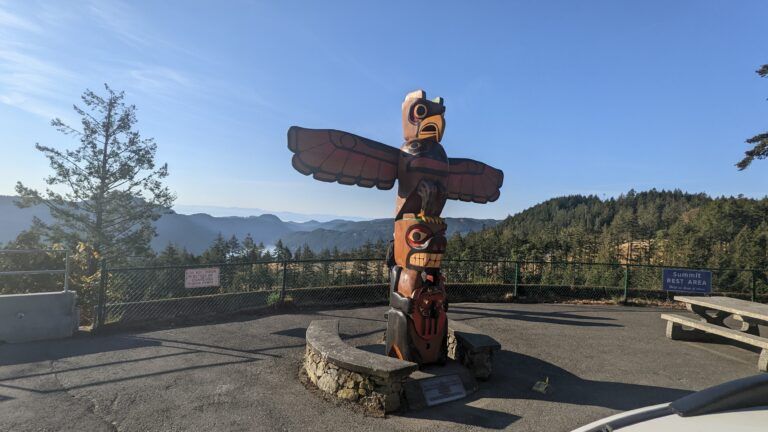 Salish Bear Totem reinstalled in time for T&R Day