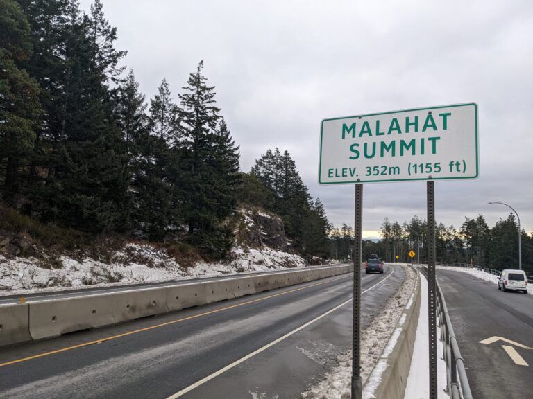 Authorities will be enforcing chain-up rules on Malahat Drive tonight