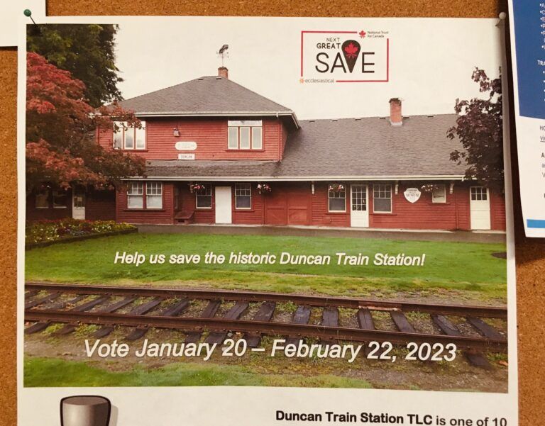 Community Support Keeps Duncan Train Station Ahead in National Trust Competition