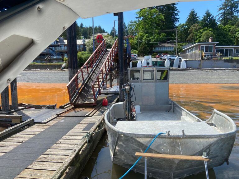 Orange water in Maple Bay odd but not dangerous