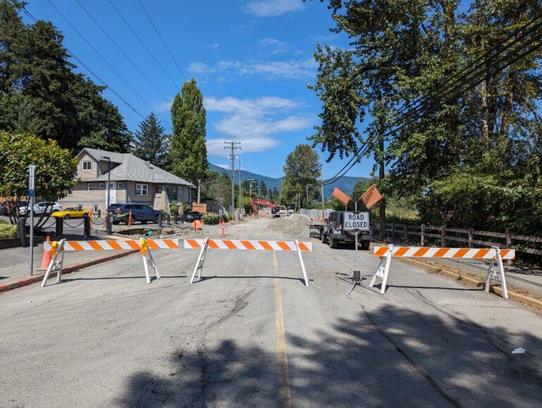 Canada Ave closed again through Monday while they add curbs