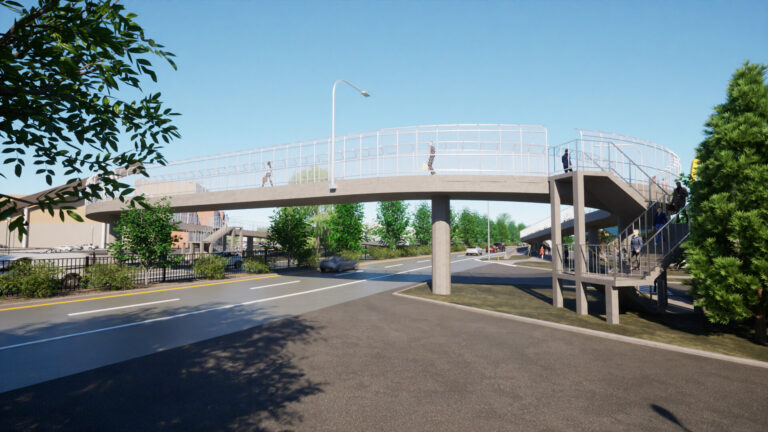 Pedestrian Overpass still on track for Spring 2025 opening