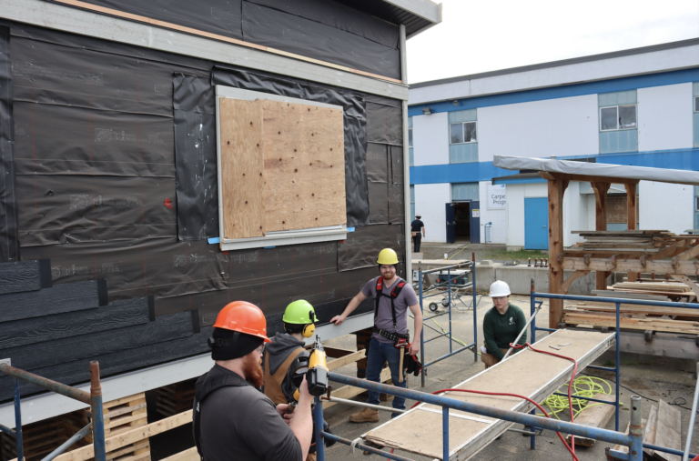‘A lot of demand’: VIU students get hands on experience building a tiny home
