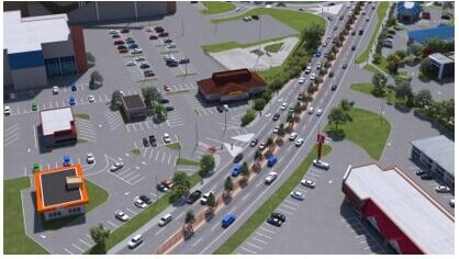 Construction on new centre median gets underway in North Cowichan 