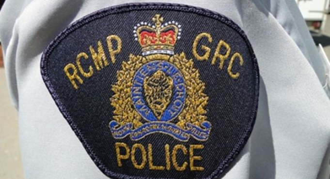 RCMP shoulder badge on shirt